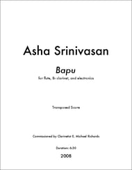 Bapu - for flute, clarinet & electronics P.O.D. cover Thumbnail